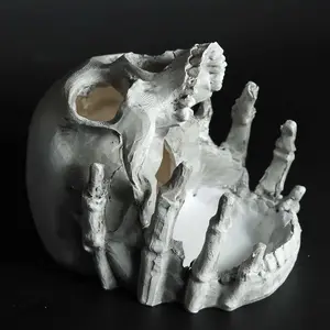 Eye-Catching Skull Jewelry Organizer Stand: Sturdy Storage Holder for Jewelry Lovers – Ideal for Valentine Gift Vanity Decor