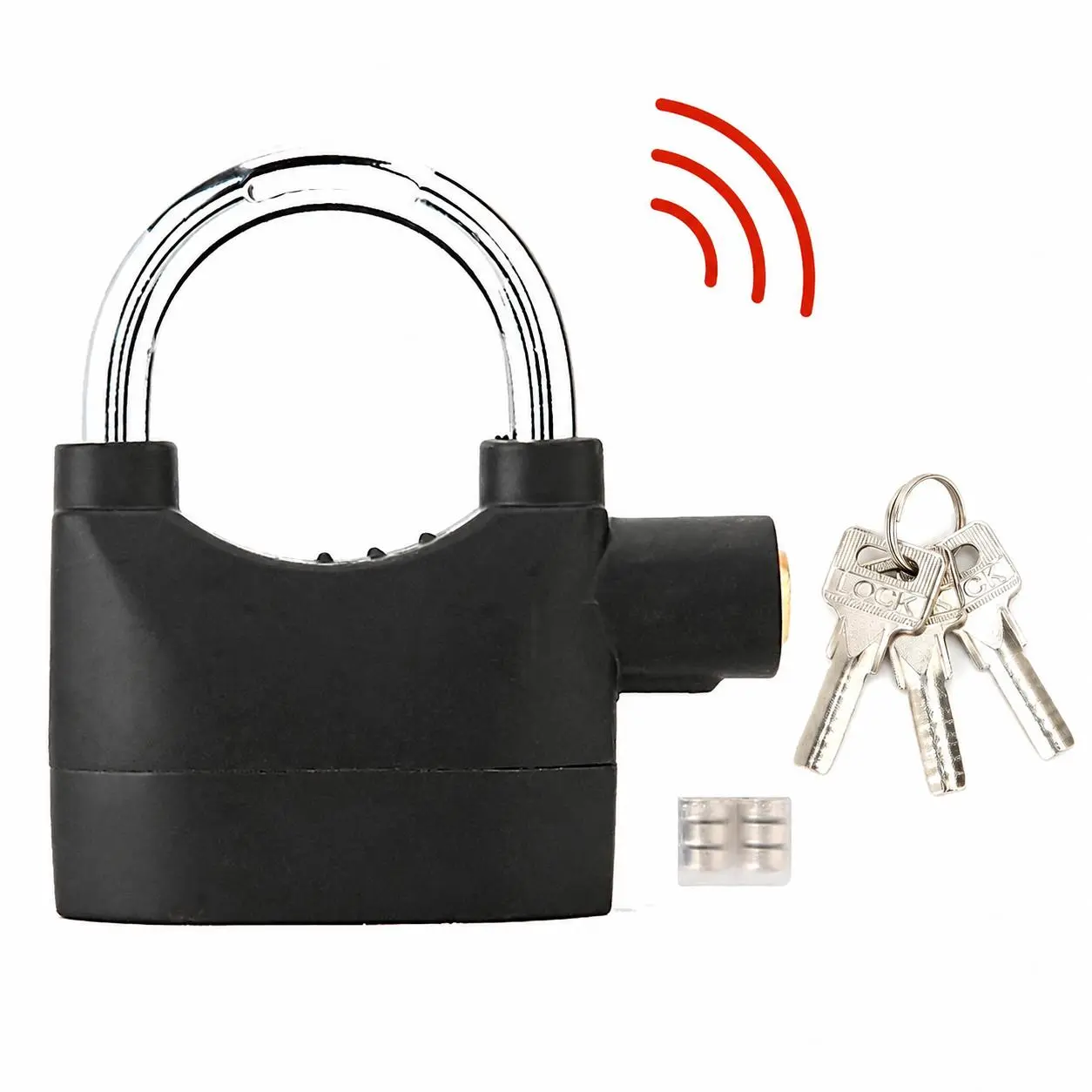 Alarm Lock 110dba Universal Security Alarm Lock System Anti-Theft for Door Motor Bicycle Padlock with 3 Keys Alarm Lock 110dba Universal Security Alarm Lock System Anti-Theft for Door Motor Bicycle Padlock with 3 Keys