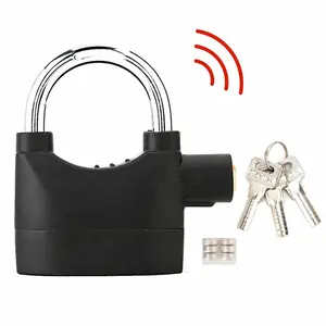 Alarm Lock 110dba Universal Security Alarm Lock System Anti-Theft for Door Motor Bicycle Padlock with 3 Keys
