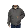 Loose Fit Quilted Flannel Lined Workwear Waterproof Active Jacket Hooded Work Coat Cotton Menswear