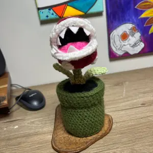 Crochet piranha plant Decoration
