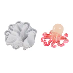 3D Octopus Ornament Silicone Mold Resin for DIY Craft Jewelry Tool