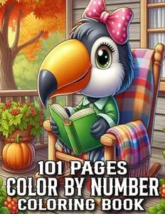 101 Pages Color By Number Coloring Book: Color By Number Coloring Book For Adults And Seniors With Easter, Spring, Flowers, Butterflies, Birds, Animals And More...(101 Pages Color By Number)