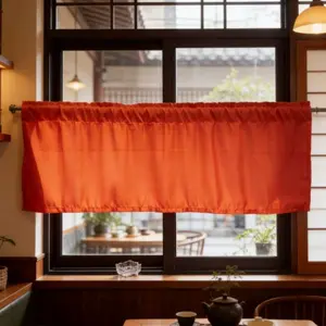 Terracotta Color Blackout Curtain, Privacy Blocking, Rod Pocket Top, Easy Hanging, Modern Home Decor, Bedroom, Living Room, Kitchen, Office