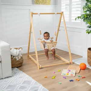 Spruce | Foldable Baby Swing - Beige
