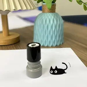 Cat pattern custom stamps, cute animal design stamps, teacher reward stamps, suitable for office supplies and stationery used in families, schools and offices, art stickers, circular labels, Personalized labels, wax stamp sets, booklet stamps