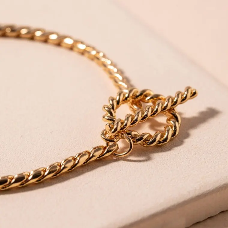 Metal Rope Toggle Bracelet