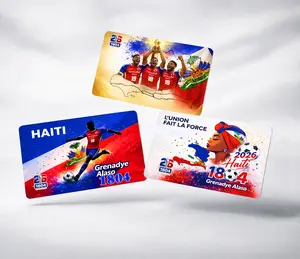 Haitian Credit Card Sticker Set – 3 Designs Grenadye Alaso 1804