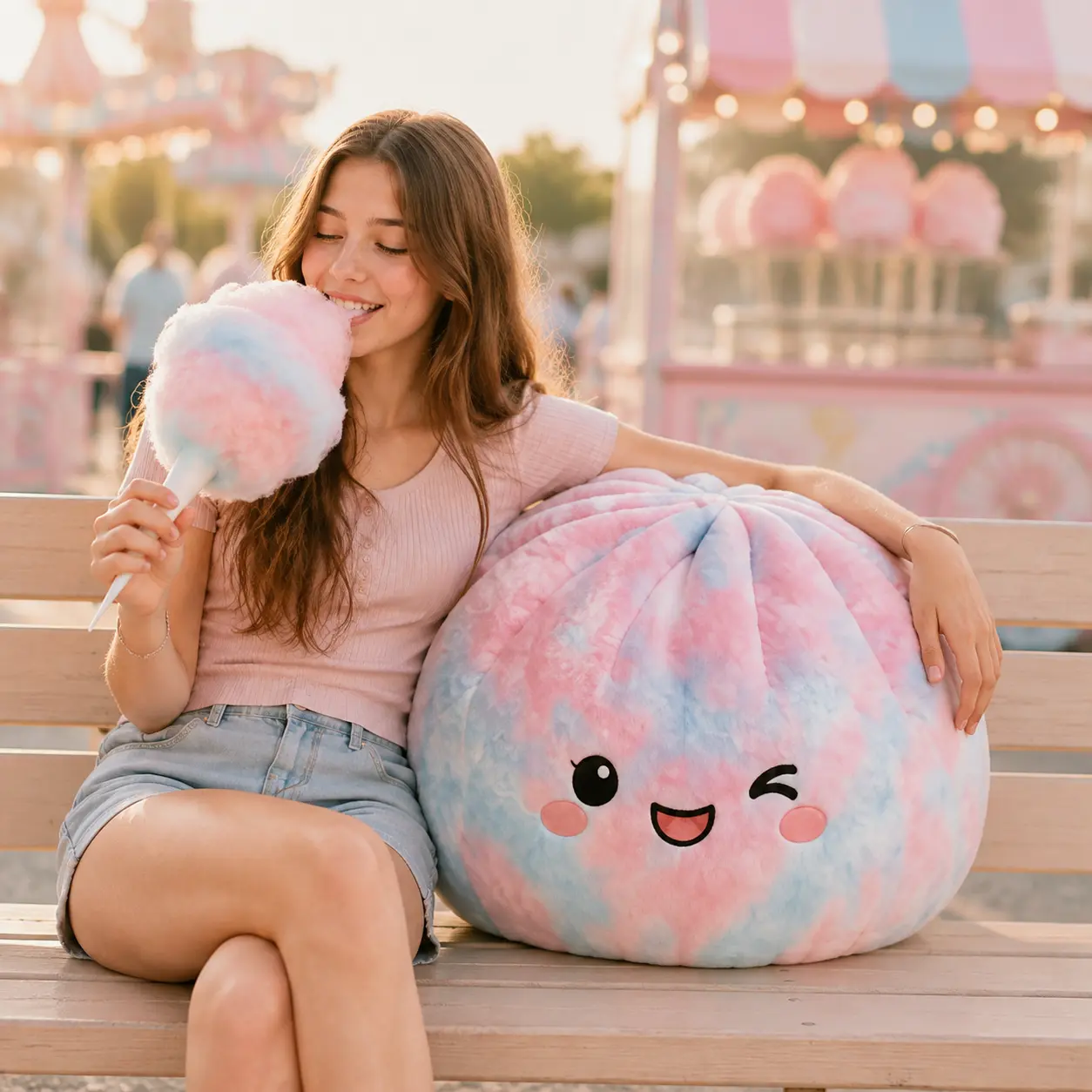 Puff- The Oversized Cotton Candy Dumpling Pillow