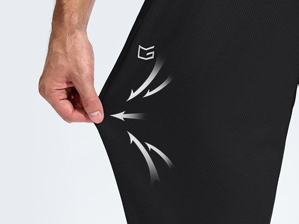 [Clearance] G Gradual Men's 4-Way Stretch Moisture-Wick Athletic Sweatpants, Lightweight Mesh Open Bottom Joggers with Zipper Pockets, Elastic Waist Workout Gear for Gym Running, Running Pants,travel essentials,camping essentials, Quick-Dry