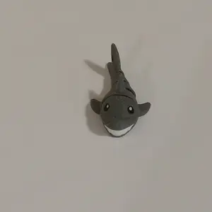 3D Printed Articulating Shark Keychain - Unique Design Key Accessory