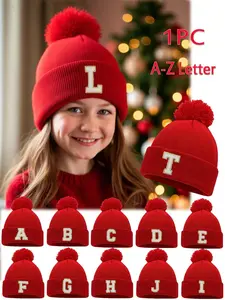 Unisex Knitted Beanie Hat, Elastic Skull Cap, Casual Street Hip-Hop Style, Warm Winter Sports Skiing Christmas Gift