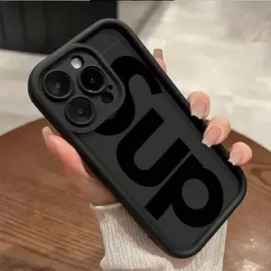 Creative Curved Geometric Art Design Phone Case for iPhone17 16 15 14 13 12 11 PRO MAX PLUS AIR Mini SE Xs Max,Shockproof Drop-Proof TPU Protection Aesthetic Cover S23 Ultra Delight Tree S24 S22 S26 Masked Metal Frameless