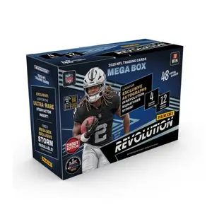 1 Pack of NFL Panini Revolution 2025 from a Mega Box - Ultra-Rare Star Factor Inserts and Mega Box Exclusive Storm Parallels