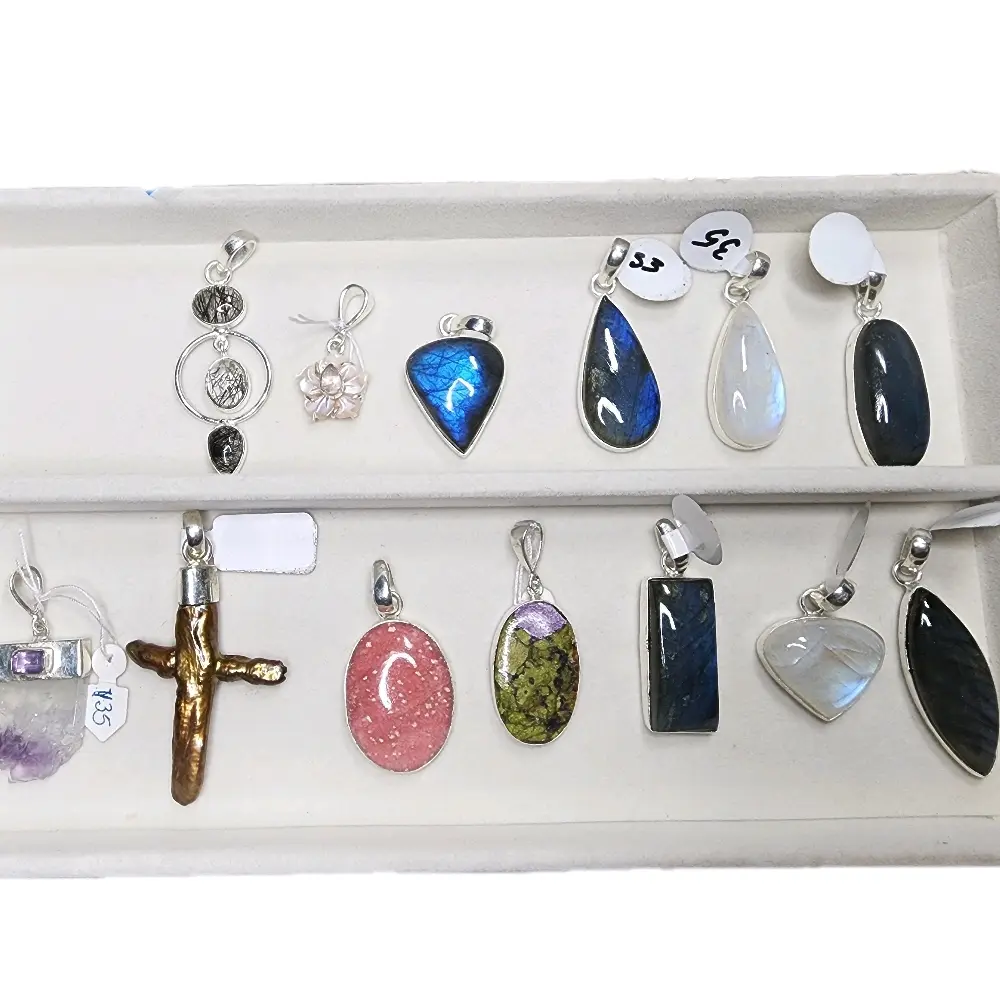 Semi-Precious gemstones pendants