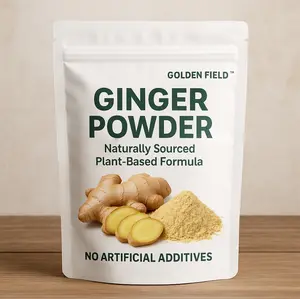 Golden Field Ginger Powder 6.35oz - Naturally Sourced Plant-Based Formula for Cooking & Baking - No Artificial Additives