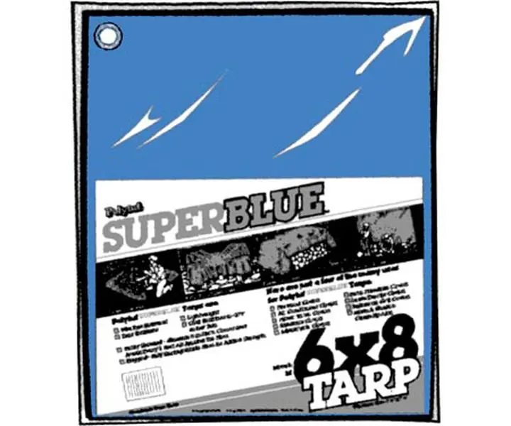 Polytuf Brands S56GM8X10 Tarps Super Tarps, 8 x 10 ft. Blue