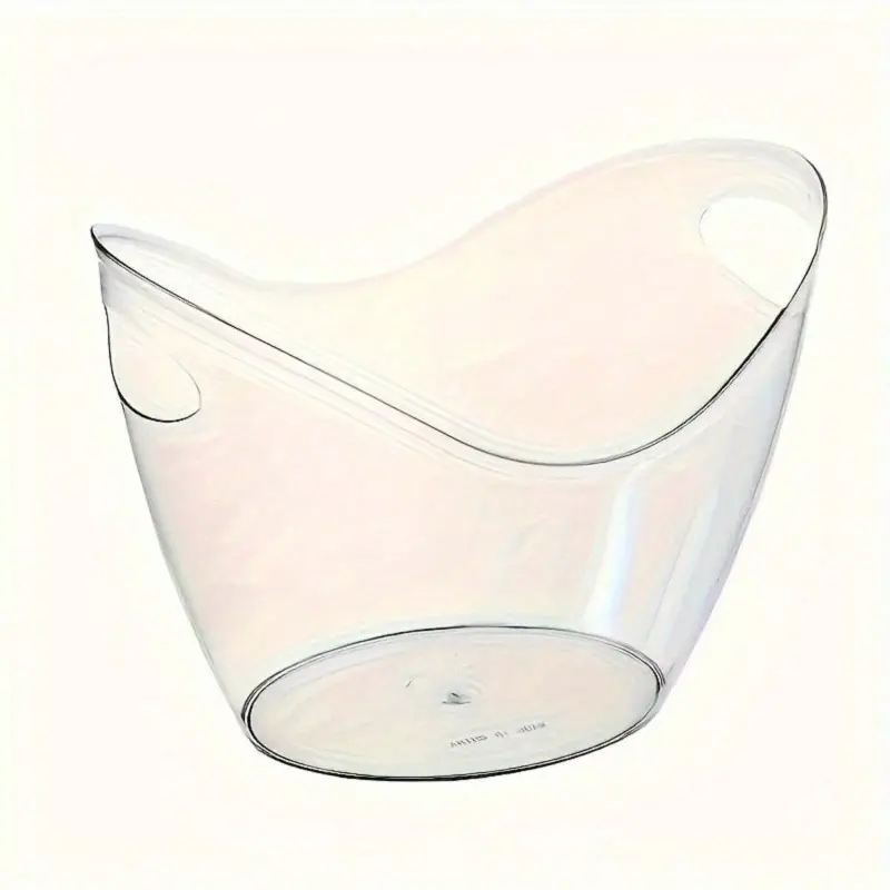 Clear Party Beverage Bucket for Champagne, Wine, Beer, Soda - Versatile Beverage Cooler for Bars, Restaurants And Home Use