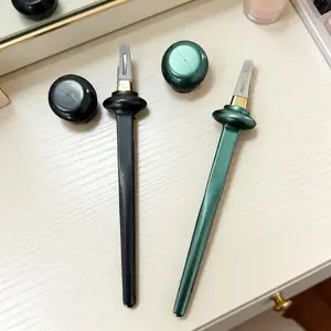 1pc Magic Wand Silicone Eyeliner Brush – Precision Eye Makeup Tool for Gel & Cream, Easy-to-Clean Applicator