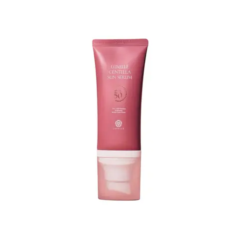 LUXELLE Centella Sun Serum SPF 50 PA++++ - Lightweight, Non-Greasy Sunscreen with Centella Asiatica, Niacinamide & Hyaluronic Acid for All Skin Types - 50ml