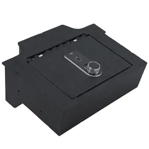 WASAI Center Console Gun Safe Compatible with RAM 1500/2500/3500 LARAMIE/BIGHORN/POWERWAGON 2019-2024, Fingerprint Lock with Key