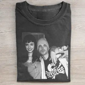 Vintage Jesse Pinkman and Jane Margolis Graphic Tee, Breaking Bad Movie Shirt, Funny Graphic Tee, Movie Parody Tshirt, Couple Shirt, Walter White Womenswear Clothing