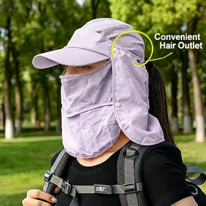 Unisex UV Protection Quick-Dry Cap - Multifunctional Sun Hat for Outdoor Fishing & Summer Activities