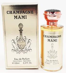 CHAMPAGNE MAMI Eau de Parfum 3.4oz Spray for Women - Elegant Floral Fragrance with Damascena Rose, Lily of the Valley, and More