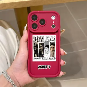 Korean Star Min Yoongi Protective Phone Case Suitable for iPhone 17 16e 16 15 14 13 12 11 Mini Pro Max Air X XR XSMAX 8 7 Plus Anti Fall Soft TPU Back Cover