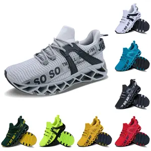 Men's Athletic Style Trainers for Outdoor Sports, Breathable Mesh and Non-Slip Sole - Training
