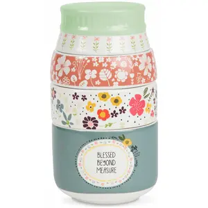 Blessed 6" x 3.5" Stacked Measuring Cups