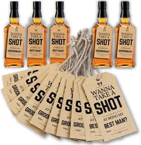 Groomsmen Handmade Proposal Gift - Wedding Groomsmen Gifts Set Of 8 Will You Be My Groomsman Cards, 2 Will You Be My Best Man Proposal Gifts, Groomsman Gifts Ideas Groomsmen Cards Take Shot Tag