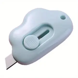 Cute Cloud Shape Mini Utility Knives Box Cutter Retractable Letter Opener Portable Carton Opener Cutting Supplies