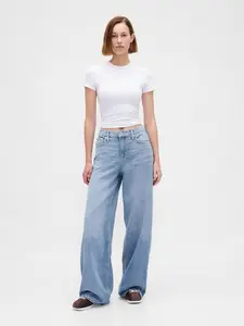 Gap Women's Mid Rise UltraSoft Baggy Jeans