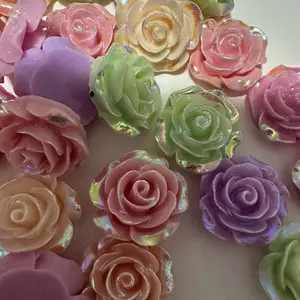 Flower (15pcs) charms for decoration. Charms for DIY projects