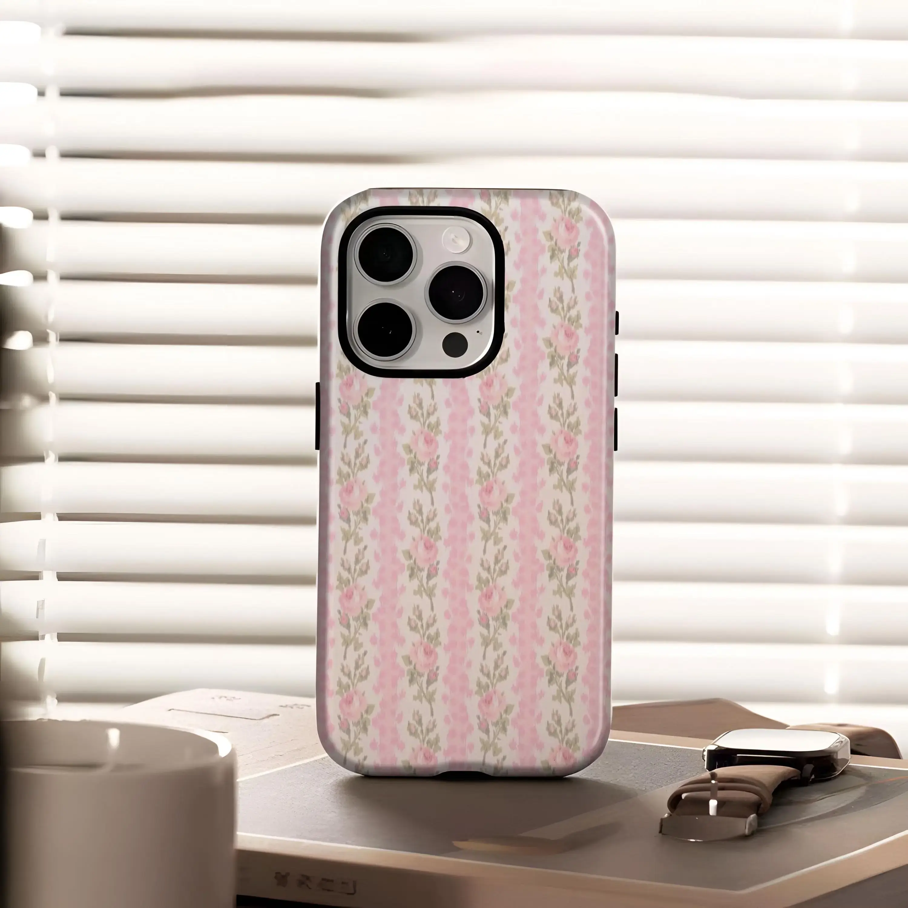 LoveShackFancy Peony Rubber Smartphone Case - Durable, Shockproof Wireless Protection Cover, Mobile Phone Accessory for iPhone 12,13,14,15,16,17, Plus, Pro Max Devices,back to school,back to school haul