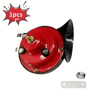 12V High-Pitched Car Motorcycle Horn, Universal Snail Horn for Vehicle Modification, Loud Sound Siren, Easy Installation, Motor Parts Accessories, Motorbike