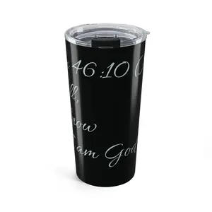 Inspirational Faith Tumbler, 20oz Travel Mug, Motivational Drinkware, Christian Gift, Bible Verse Tumbler
