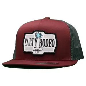 Maroon Migo - Salty Rodeo Hats Unisex Snapback Patch Cap - Premium Quality