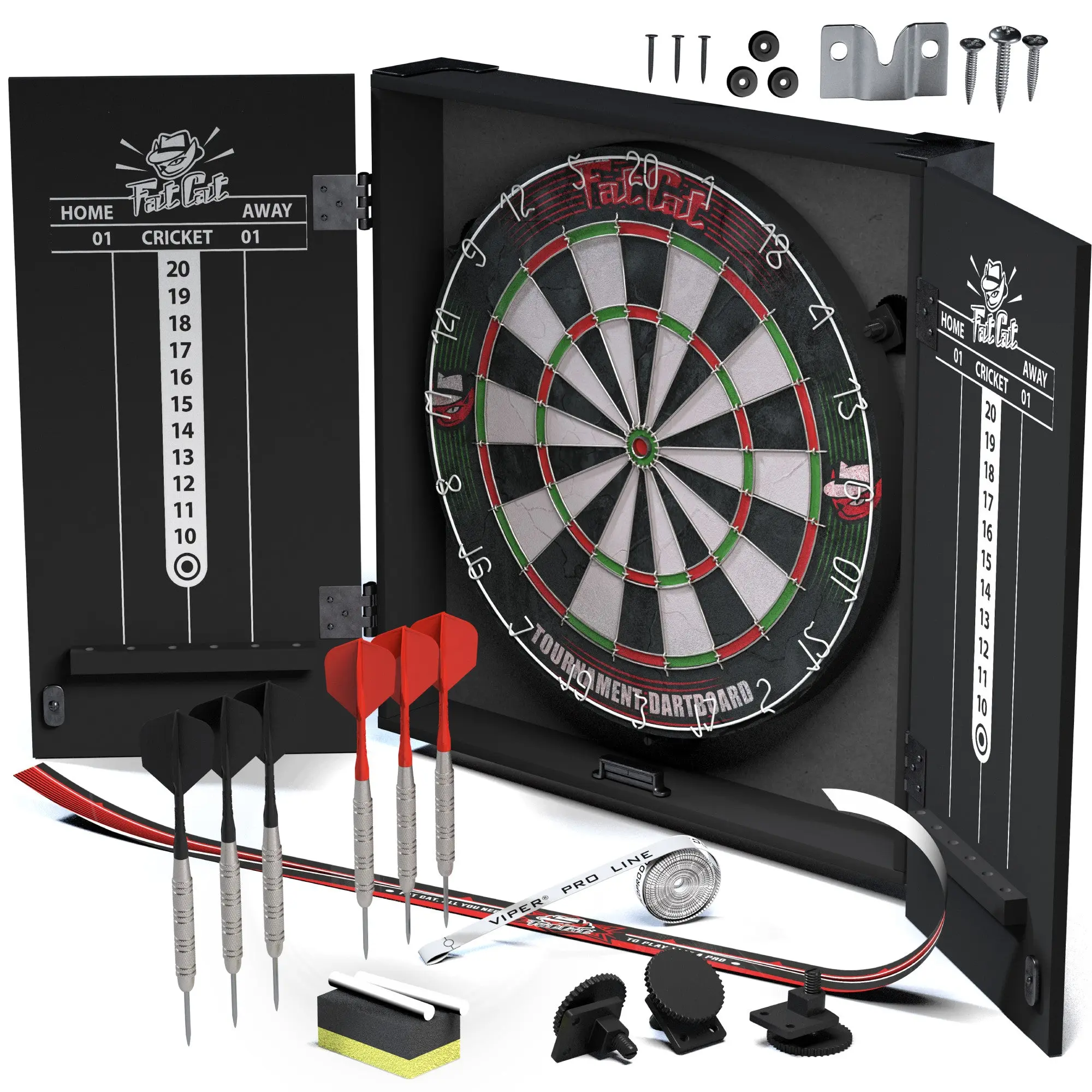 Fat Cat Complete Home Darts Center | The Ultimate All-in-One Dartboard Solution Fat Cat Complete Home Darts Center | The Ultimate All-in-One Dartboard Solution