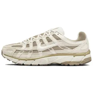 Nike P-6000 Low-Top Comfortable Casual Running Shoes for Men and Women in Beige nike p6000  cool  grey