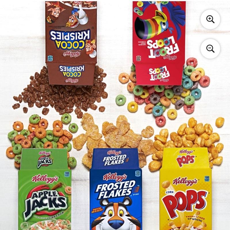 Kellogg's Assorted Cereal Variety Pack 25 pk. - Includes 25 Different Cereals for a Tasty Breakfast
