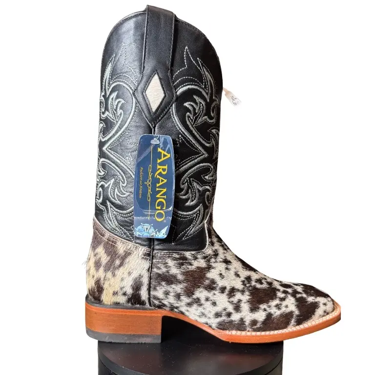 Arango Men's Cowhide Boots Every Pair is Unique Bota Walking Shoes for Boys