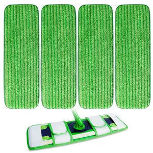 KEEPOW XL Wet Pads Refills for Swiffer XL, Wet Mopping Cloths for Swiffer XL Mop, Reusable Microfiber Mop Pads for Hardwood Floor, 4 Pack