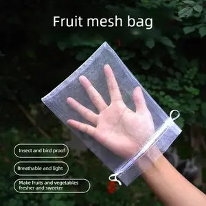 Fruit Mesh Bag/Birdproof Netting Bag for Grapes, Pears, Plums, Strawberries, Guava, Fig, and Peach — Insect‑Resistant Protective Bags