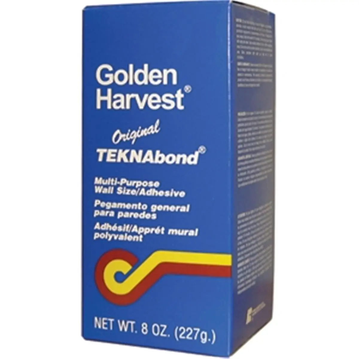212 MAIN Teknabond All-Purpose Dry Adhesive - 8oz Container, Home Improvement Building Supply for Roofing & Flooring, Wall Sizing, Good Open Time, Easy Mixing for Hanging Wallcoverings, Golden Harvest