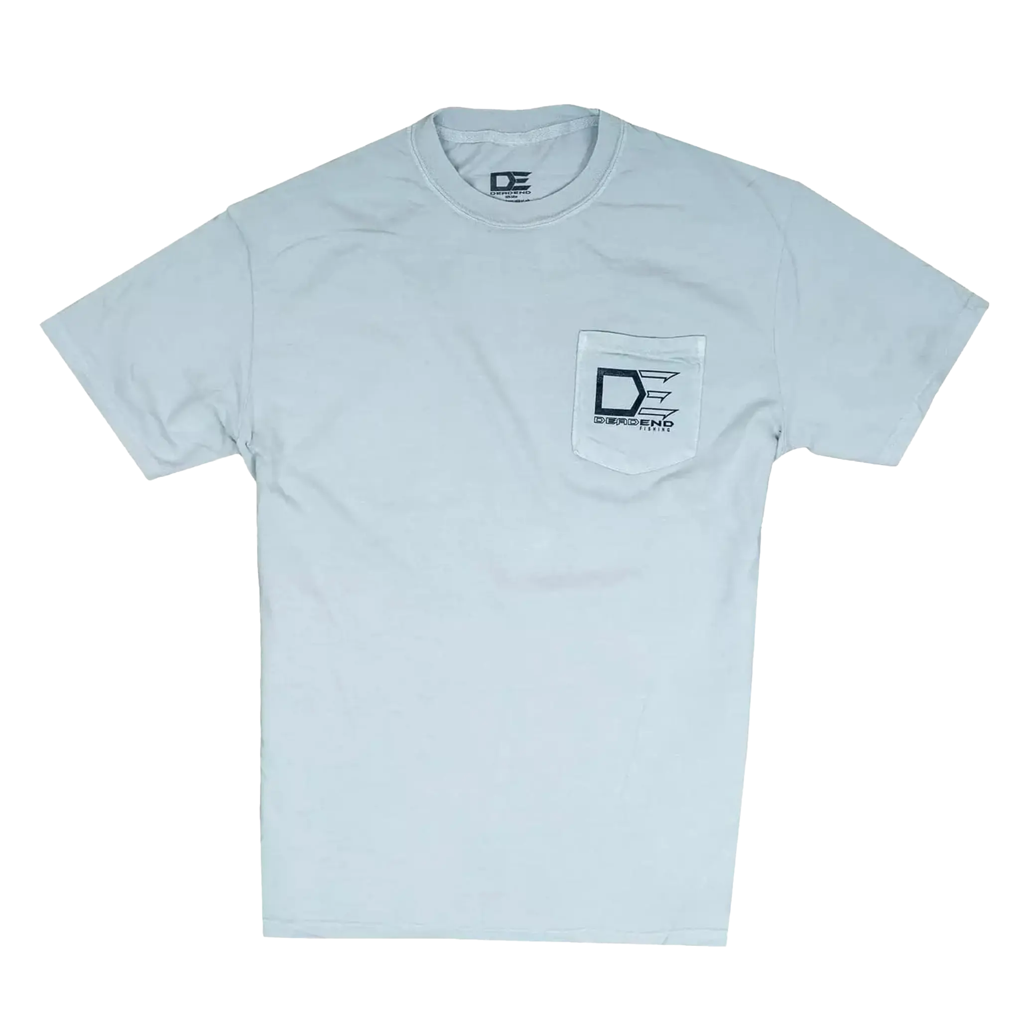 DE Dead End Fishing Carp Fin with Front Pocket T-Shirt- DE6030 Bay