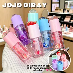 6pcs JOJO DIARY Glossy Lip Gloss, fruity flavor, moisturizing and anti-dry, ideal lip care for autumn and winter
