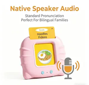 KIDGENIUS Bilingual Flashcards - 224 Interactive Spanish & English Learning Cards for Toddlers, Portable Language Development Toy, Ideal for Preschool Literacy & Holiday Gift, Montessori & Speech Therapy Friendly