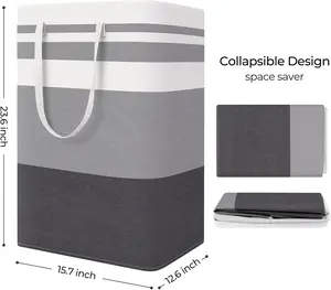 large laundry basket bag waterproof independent laundry basket foldable high leg laundry basket with extended handle Cotton Metal Organiser